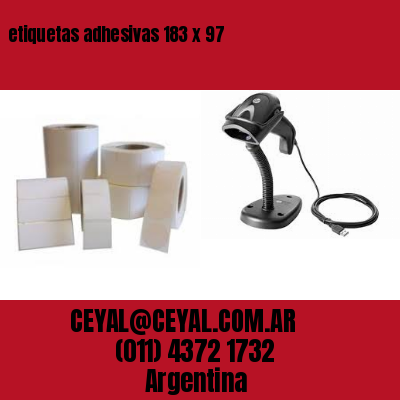 etiquetas adhesivas 183 x 97