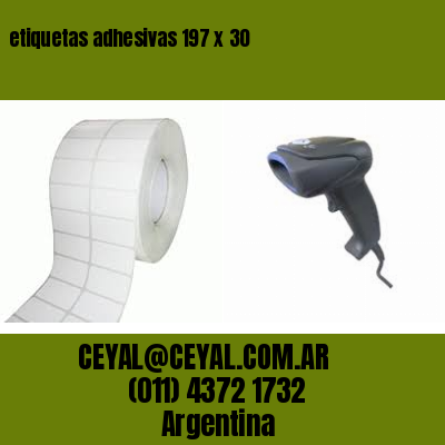 etiquetas adhesivas 197 x 30