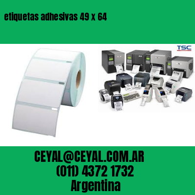 etiquetas adhesivas 49 x 64