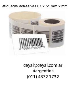 etiquetas adhesivas 81 x 51 mm x mm
