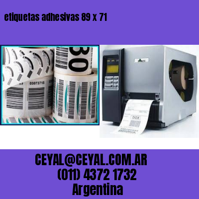 etiquetas adhesivas 89 x 71