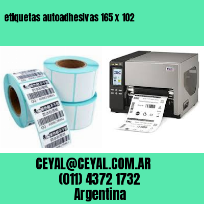 etiquetas autoadhesivas 165 x 102