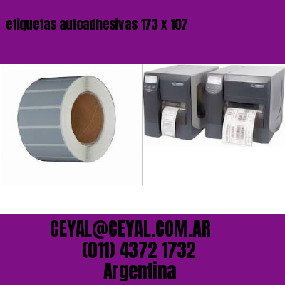 etiquetas autoadhesivas 173 x 107