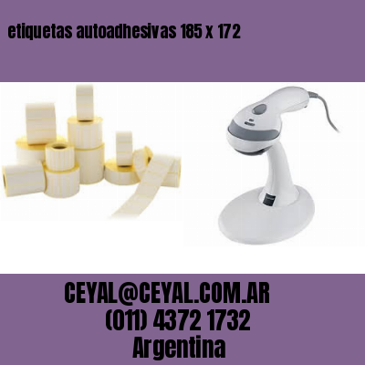 etiquetas autoadhesivas 185 x 172