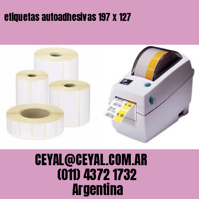 etiquetas autoadhesivas 197 x 127