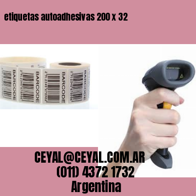 etiquetas autoadhesivas 200 x 32