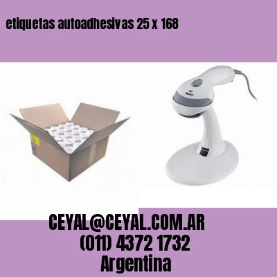 etiquetas autoadhesivas 25 x 168