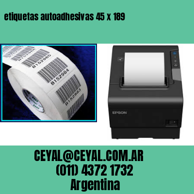 etiquetas autoadhesivas 45 x 189