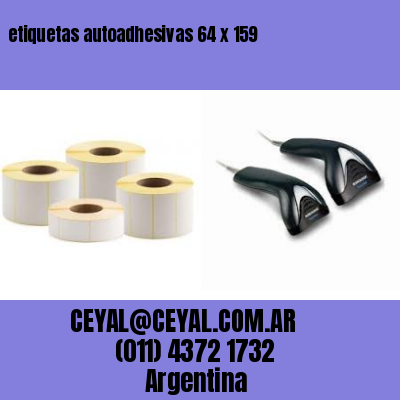 etiquetas autoadhesivas 64 x 159