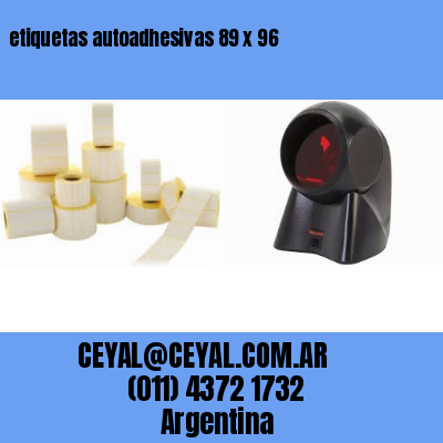 etiquetas autoadhesivas 89 x 96