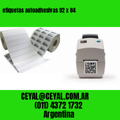 etiquetas autoadhesivas 92 x 84