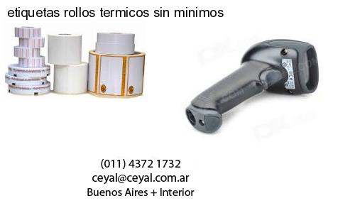 etiquetas rollos termicos sin minimos