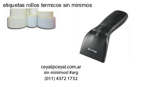 etiquetas rollos termicos sin minimos