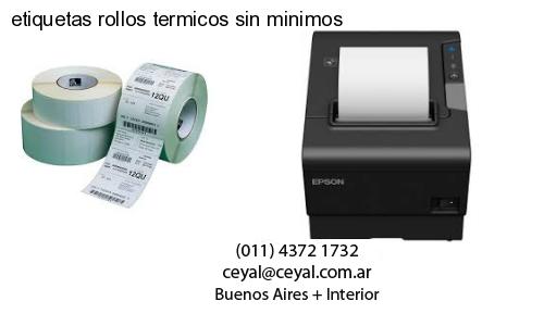 etiquetas rollos termicos sin minimos