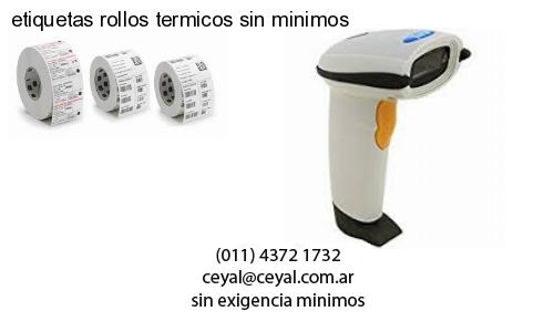 etiquetas rollos termicos sin minimos