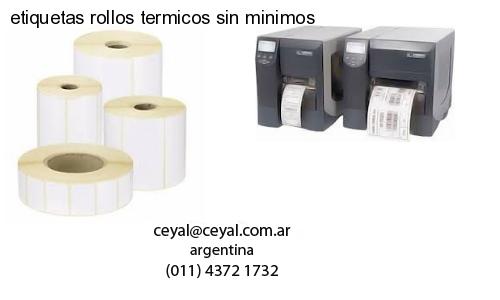 etiquetas rollos termicos sin minimos
