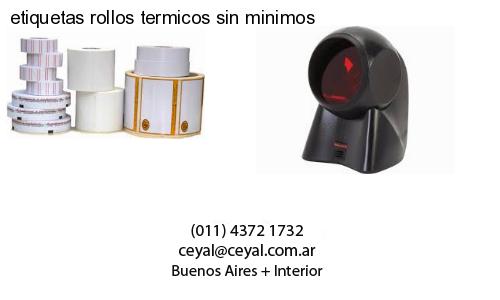 etiquetas rollos termicos sin minimos