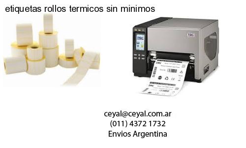 etiquetas rollos termicos sin minimos