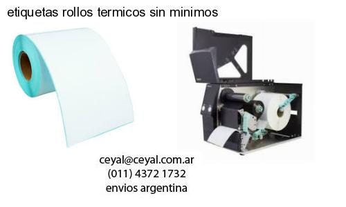 etiquetas rollos termicos sin minimos