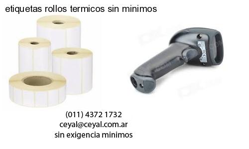 etiquetas rollos termicos sin minimos