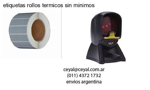 etiquetas rollos termicos sin minimos