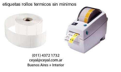 etiquetas rollos termicos sin minimos