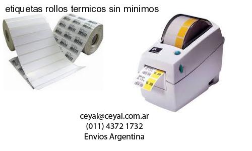etiquetas rollos termicos sin minimos