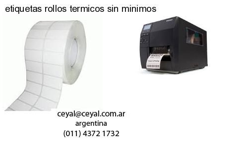 etiquetas rollos termicos sin minimos