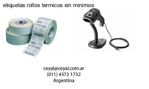 etiquetas rollos termicos sin minimos