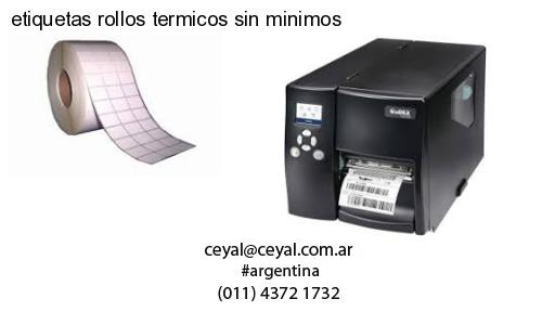 etiquetas rollos termicos sin minimos