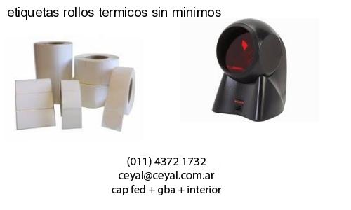 etiquetas rollos termicos sin minimos