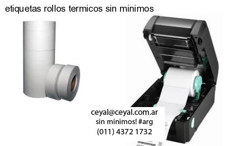 etiquetas rollos termicos sin minimos