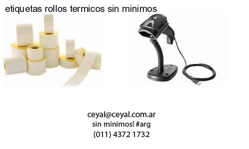etiquetas rollos termicos sin minimos
