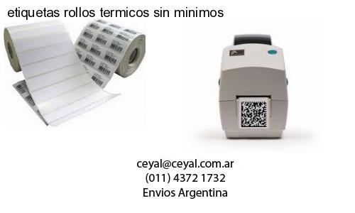 etiquetas rollos termicos sin minimos