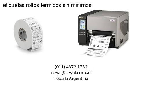 etiquetas rollos termicos sin minimos