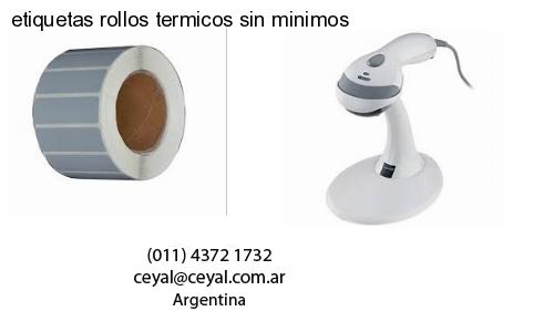 etiquetas rollos termicos sin minimos