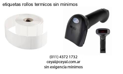 etiquetas rollos termicos sin minimos