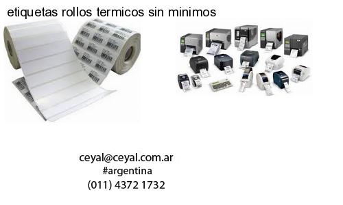 etiquetas rollos termicos sin minimos