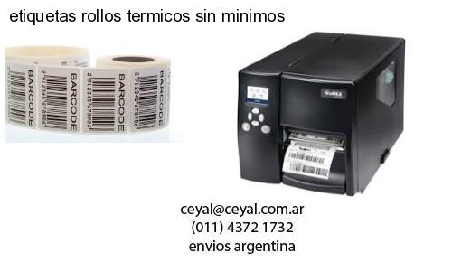 etiquetas rollos termicos sin minimos