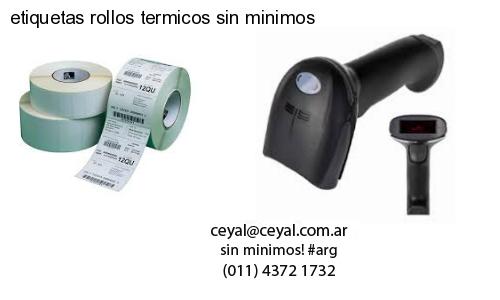 etiquetas rollos termicos sin minimos