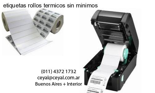 etiquetas rollos termicos sin minimos