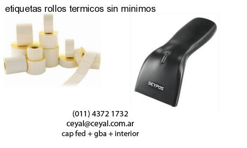 etiquetas rollos termicos sin minimos