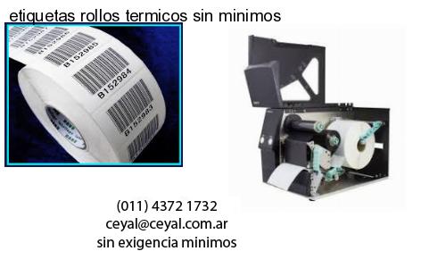 etiquetas rollos termicos sin minimos