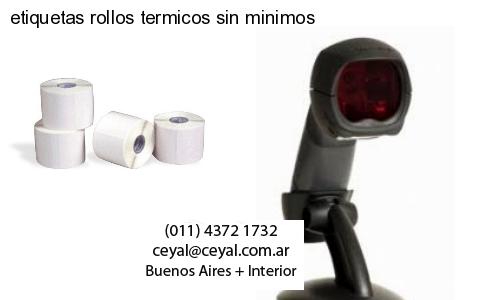 etiquetas rollos termicos sin minimos