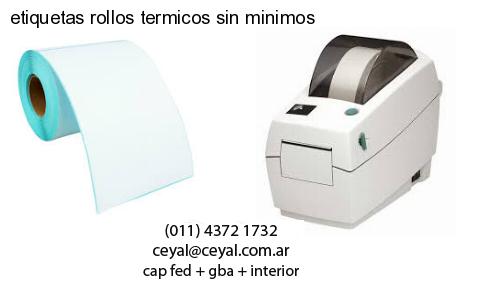 etiquetas rollos termicos sin minimos