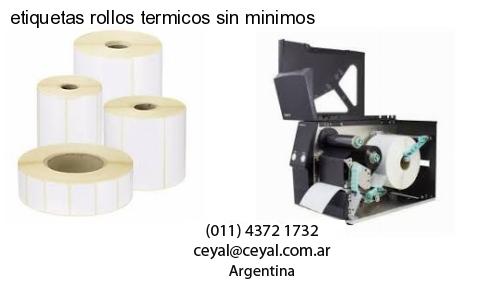 etiquetas rollos termicos sin minimos