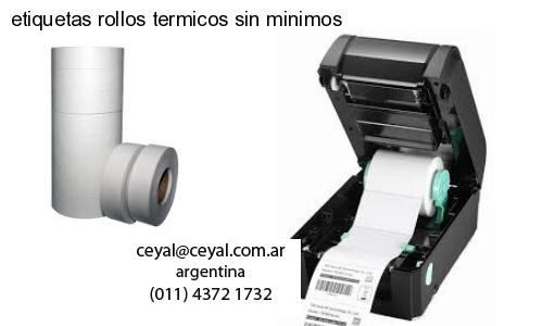 etiquetas rollos termicos sin minimos