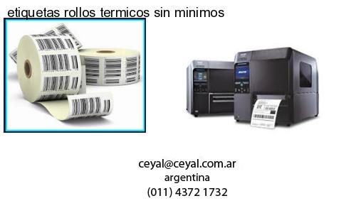 etiquetas rollos termicos sin minimos