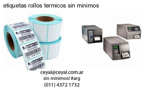 etiquetas rollos termicos sin minimos