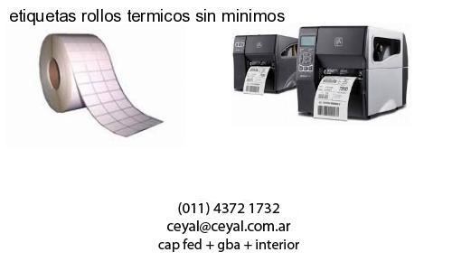 etiquetas rollos termicos sin minimos